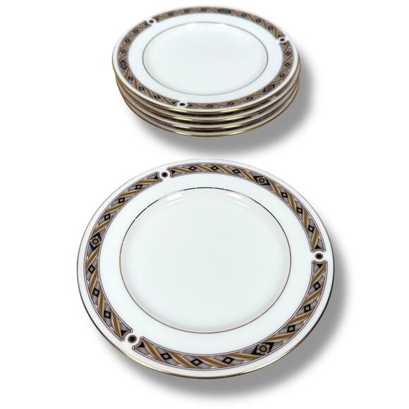 Noritake New Lineage Bread & Butter Plates White Bone China Sinclair 4738 Lot 5 - Picture 1 of 6